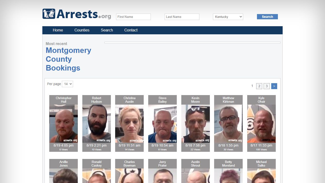 Montgomery County Arrests and Inmate Search